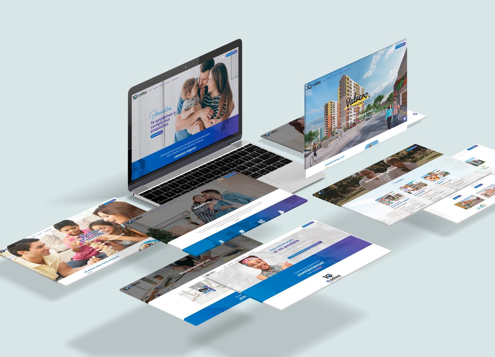Proyecto web Esdiez Constructora liderado por Leo Romero